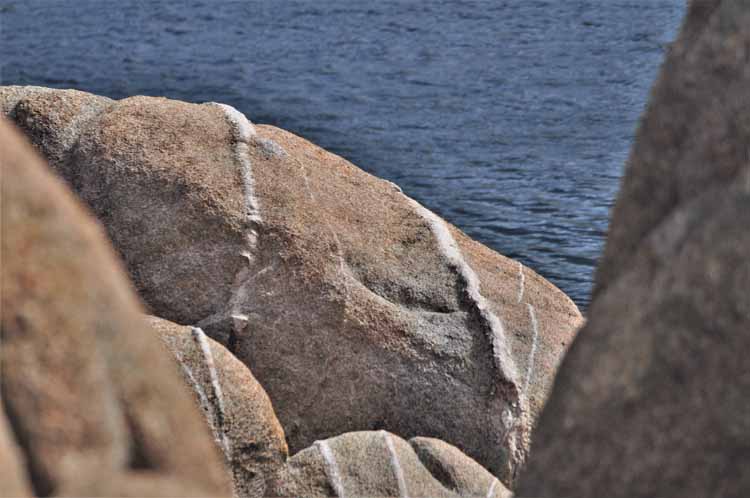 water and boulders